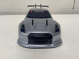RC Drift Car - Nissan GTR Godzilla Silver Body. HSP, Brushed 7.2V OR Brushless 7.4v Lipo Battery  1/10