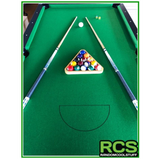 8 Foot Pool Table - UPGRADED - Black Wood Grain Finish