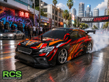 RC Drift Car - Subaru WRX STi Red/Black Body. HSP, Brushed 7.2V OR Brushless 7.4v Lipo Battery  1/10