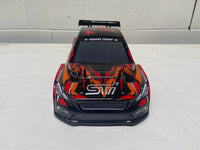 RC Drift Car - Subaru WRX STi Red/Black Body. HSP, Brushed 7.2V OR Brushless 7.4v Lipo Battery  1/10