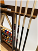 Pool Cue and Accessory Rack