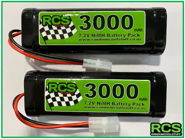 x 3000maH NiMH Battery for RC cars – Random Cool Stuff (RCS
