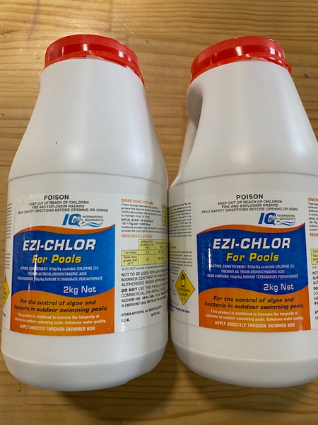 2 x EZI-CHLOR Pool Chlorine (4kg total)
