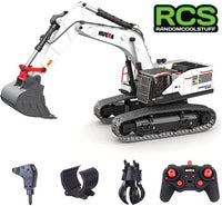Huina RC Excavator 1594 . 1/14th Scale. Alloy and Steel, RTR.